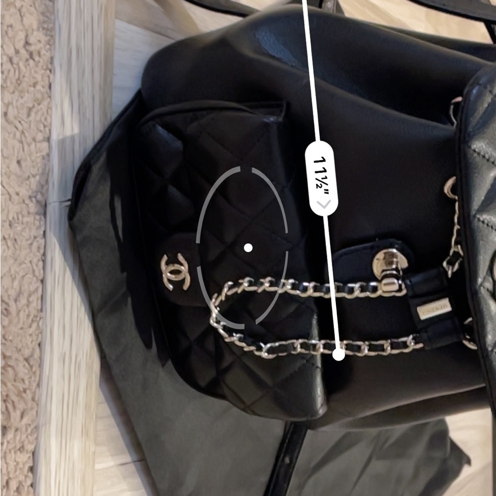 Chanel Black Quilted Leather Backpack - Picture 3 of 12